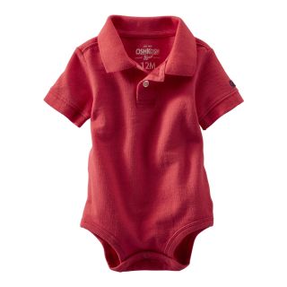 Oshkosh Bgosh Red Piqué Polo Bodysuit   Boys 3m 24m, Boys