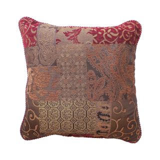 Croscill Classics Catalina Red Square Decorative Pillow