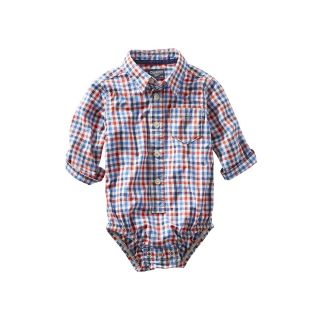 Oshkosh Bgosh Plaid Bodysuit   Boys 3m 24m, Red, Red, Boys