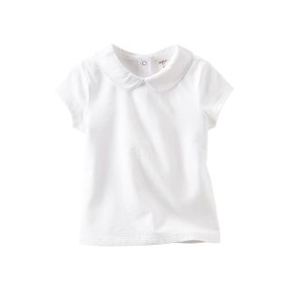 Oshkosh B gosh Peter Pan Collar Shirt   Girls 2t 4t, White, White, Girls