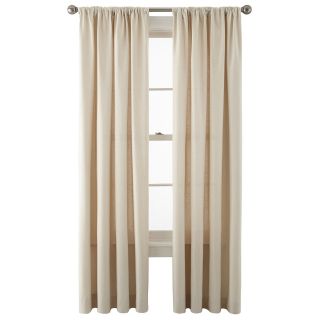 JCP Home Collection  Home Holden Rod Pocket Cotton Curtain Panel, Dune