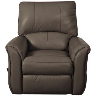 Olson Leather Recliner, Aspen Shale