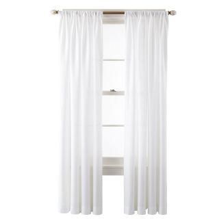 ROYAL VELVET Sadler Rod Pocket Curtain Panel, White