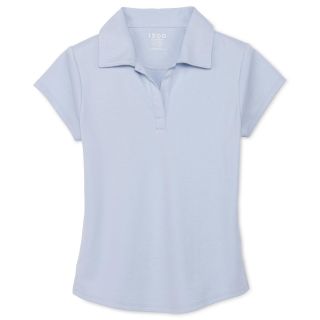 Izod Johnny Collar Polo Shirt   Girls 4 18 and Girls Plus, Blue, Girls