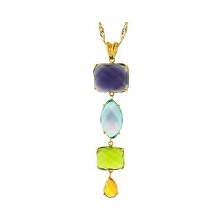 ATHRA Multicolor Resin Linear Drop Pendant, Womens