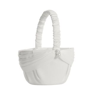 IVY LANE DESIGN Ivy Lane Design Charming Pearls Flower Girl Basket, White