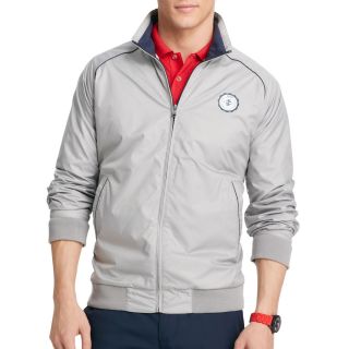 Izod Full Zip Golf Jacket, Silver, Mens