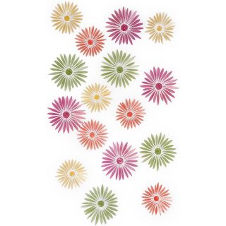 UMBRA Set of 16 Savannah Flower Wall Decals, Assorted Colour