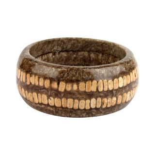 Designs by Adina Neutral Resin & Shell Large Bangle, Womens