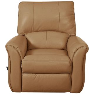 Olson Leather Recliner, Aspen Desert