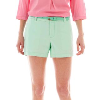 Twill Shorts, Yucca, Womens