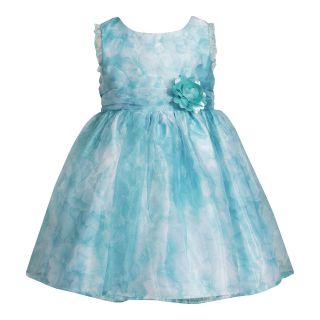 Youngland Sleeveless Watercolor Floral Dress   Girls 12m 6y, Turquoise,