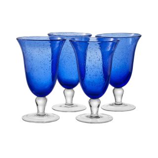 Iris 4 pc. Footed Glass Set