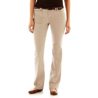 Bebop Belted Twill Pants, Iced Coffee, Womens