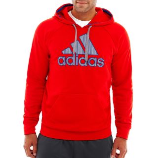 Adidas Dominate Tech Hoodie, Scarlet/gry/coll, Mens