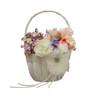 IVY LANE DESIGN Ivy Lane Design Chloe Flower Girl Basket, Ivory