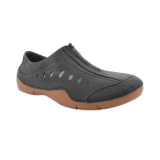 Propet Swift Womens Casual Leather Zip Shoes, Black
