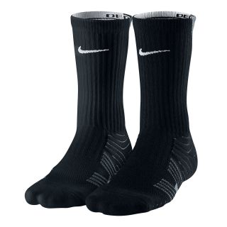 Nike 2 pk. Performance Cushioned Football Crew Socks, Black, Mens