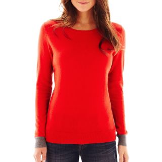 Crewneck Sweater   Talls, Red, Womens