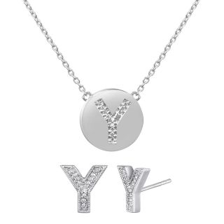 ONLINE ONLY   Diamond Addiction Diamond Accent Initial Y Set, Womens