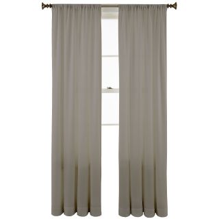 ROYAL VELVET Ally Rod Pocket Curtain Panel, Soft Platinum