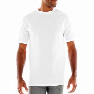 Stafford 4 pk. Heavyweight Cotton Crewneck T Shirts, White, Mens