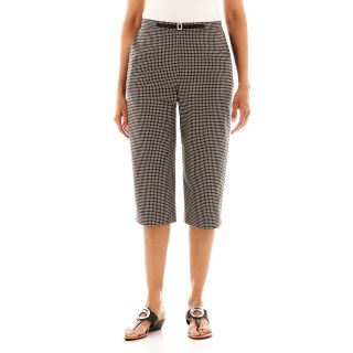 Alfred Dunner St. Barths Check Capris, Womens