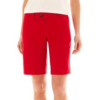 Dockers Bermuda Shorts, Red, Womens