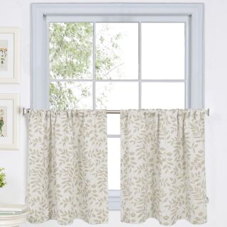 Serene Rod Pocket Window Tiers, Linen