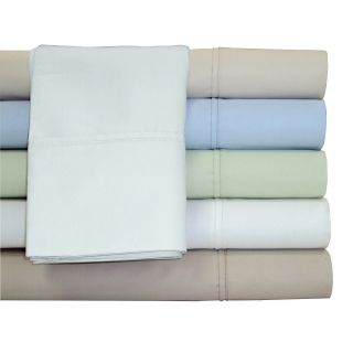 Grace Home Fashions 600tc Easy Care Solid Sheet Set, White