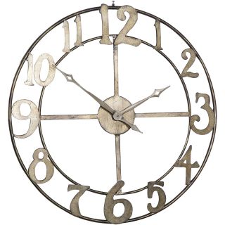 Delevan Metal Wall Clock, Silver
