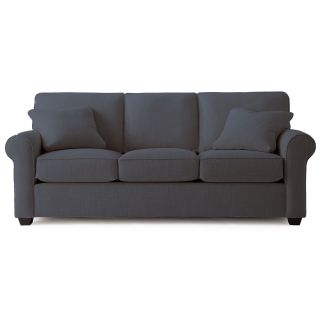 Possibilities Roll Arm 86 Sofa, Charcoal