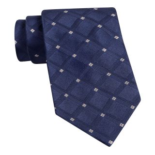 Arrow Dart Grid Necktie, Navy, Mens