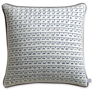 CONRAN Design by Measuring Tape Square Decorative Pillow, Neutral W/print