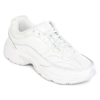 Fila Memory Workshift Slip Resistant Womens Athletic Shoes, White