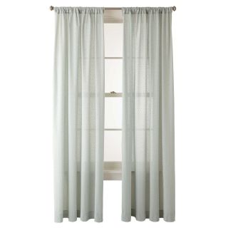 JCP Home Collection  Home Ascension Rod Pocket Cotton Sheer Panel, Green