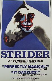 Strider (Original Broadway Theatre Window Card)