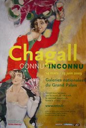 MARC CHAGALL KNOWN AND UNKNOWN WORKS (EXHIBIT AT GALERIES NATIONALES
