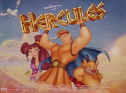 Hercules (British Quad   Blue) Movie Poster