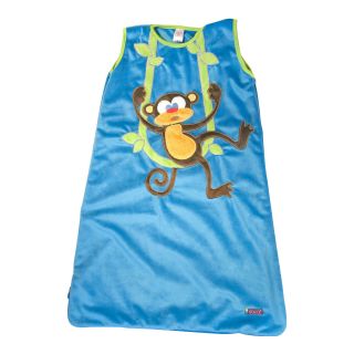 Sozo Monkey Swing Nap Sak Wearable Blanket, Blue, Boys
