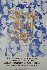 The Vienna Choir Boys (Original Theatre Window Card)