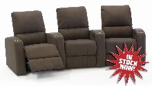 Palliser Pacifico Theater Seat Fabric Quick Ship Black & Brown,