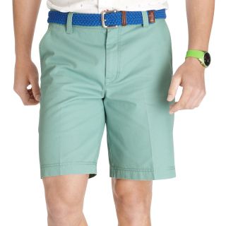 Izod Flat Front Shorts, Green, Mens