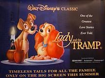 The Lady and the Tramp (Re Issue) (British Quad) Movie Poster