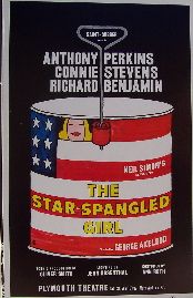 The Star Spangled Girl (Original Broadway Theatre Window Card)