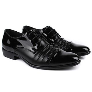 Leather Mens Low Heel Comfort and Fashion Oxfords Shoes With Lace up