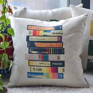 Artistic Staggered Overlapp Books Decorative Pillow Cover