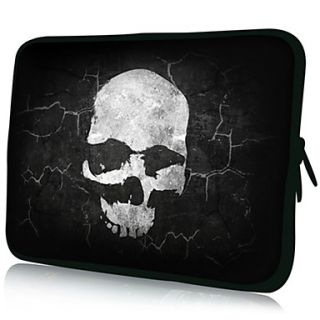 Black Terror SkullPattern Nylon Material Waterproof Sleeve Case for 11/13/15 LaptopTablet