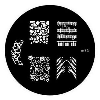 4PCS Nail Art Stamp Stamping Image Template Plate M Series NO.1