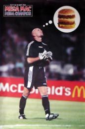 Mcdonalds© Promotional Poster Mega Mac 1998 World Cup Soccer